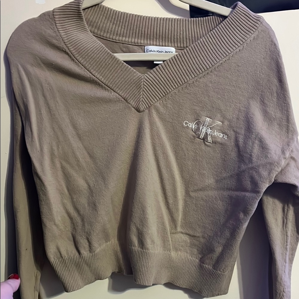 Calvin Klein Jeans Women's Beige Sweater